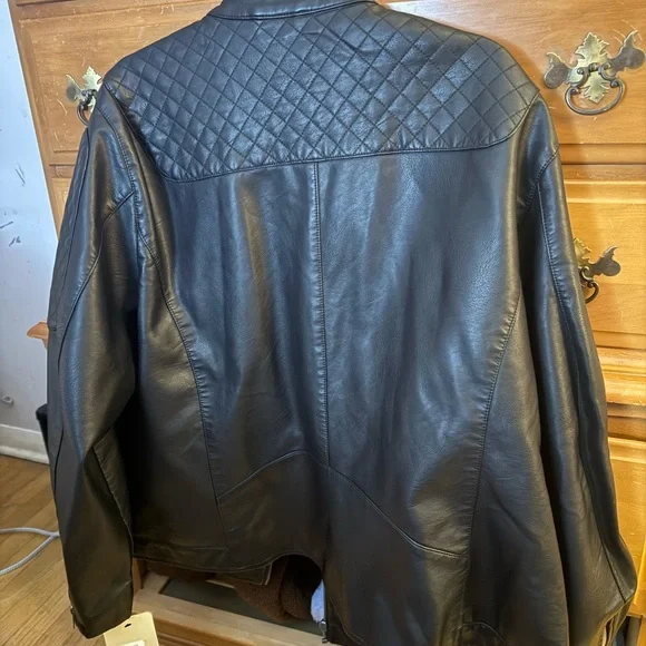 Levi's Levi Strauss & Company Faux Leather Motorcycle Jacket NEW 2X/XXL - Picture 14 of 16